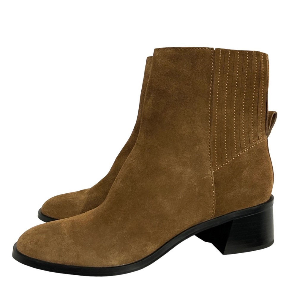 NEW Dolce Vita Layton Dark Brown Suede Ankle Boots Women's 11 Western Fall